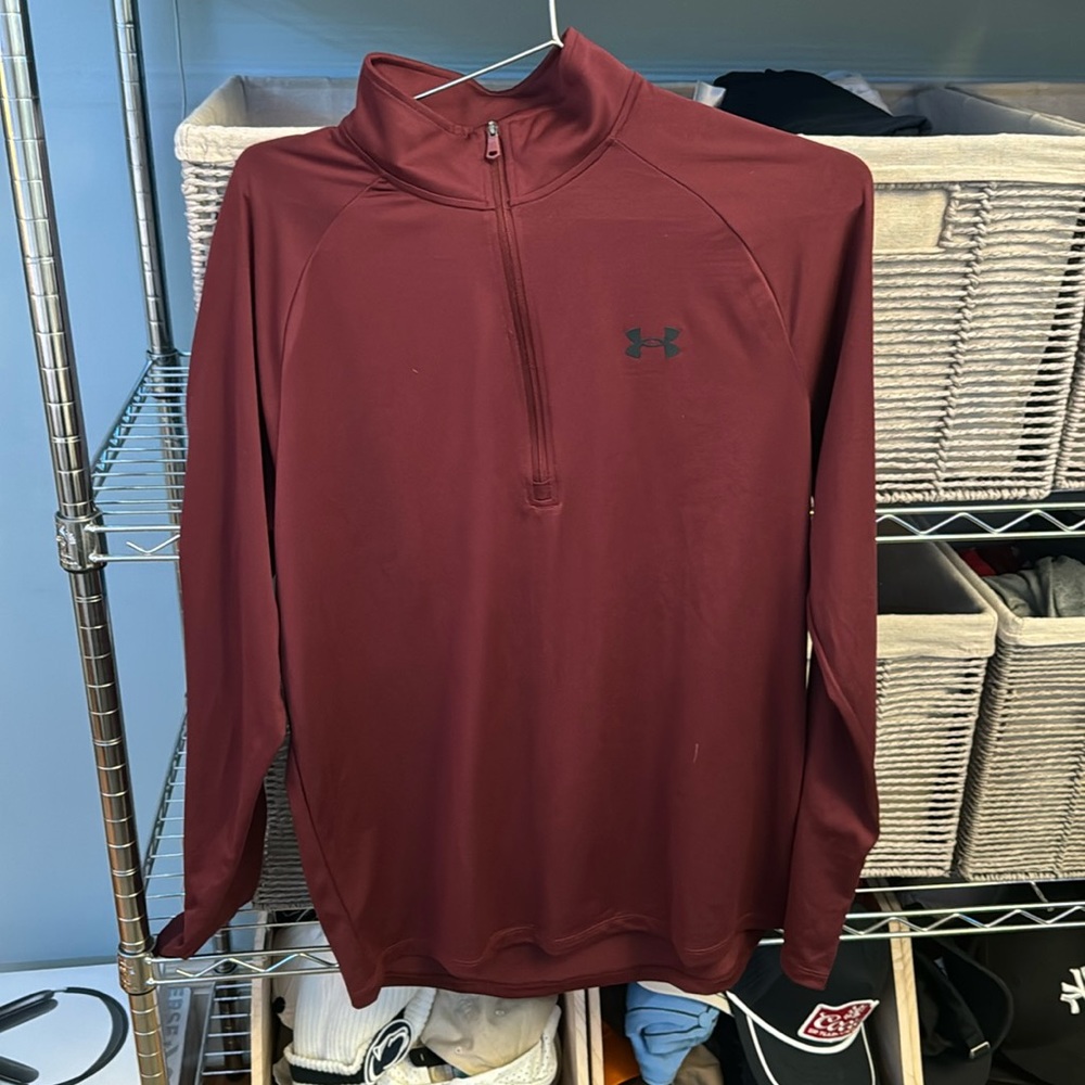 UNDER ARMOUR NAVY MEN DRI-FIT QUARTER ZIP